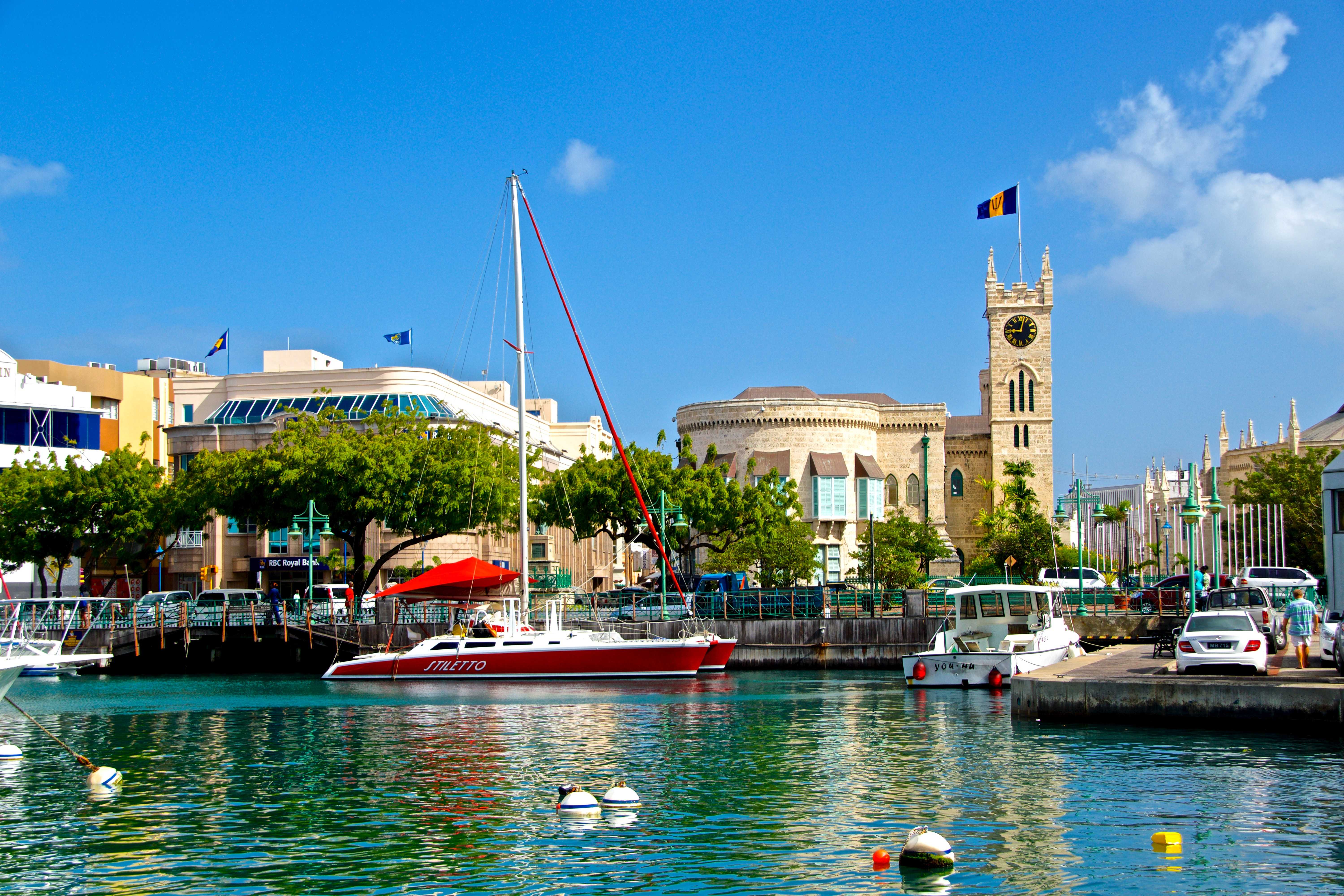 scene view of barbados