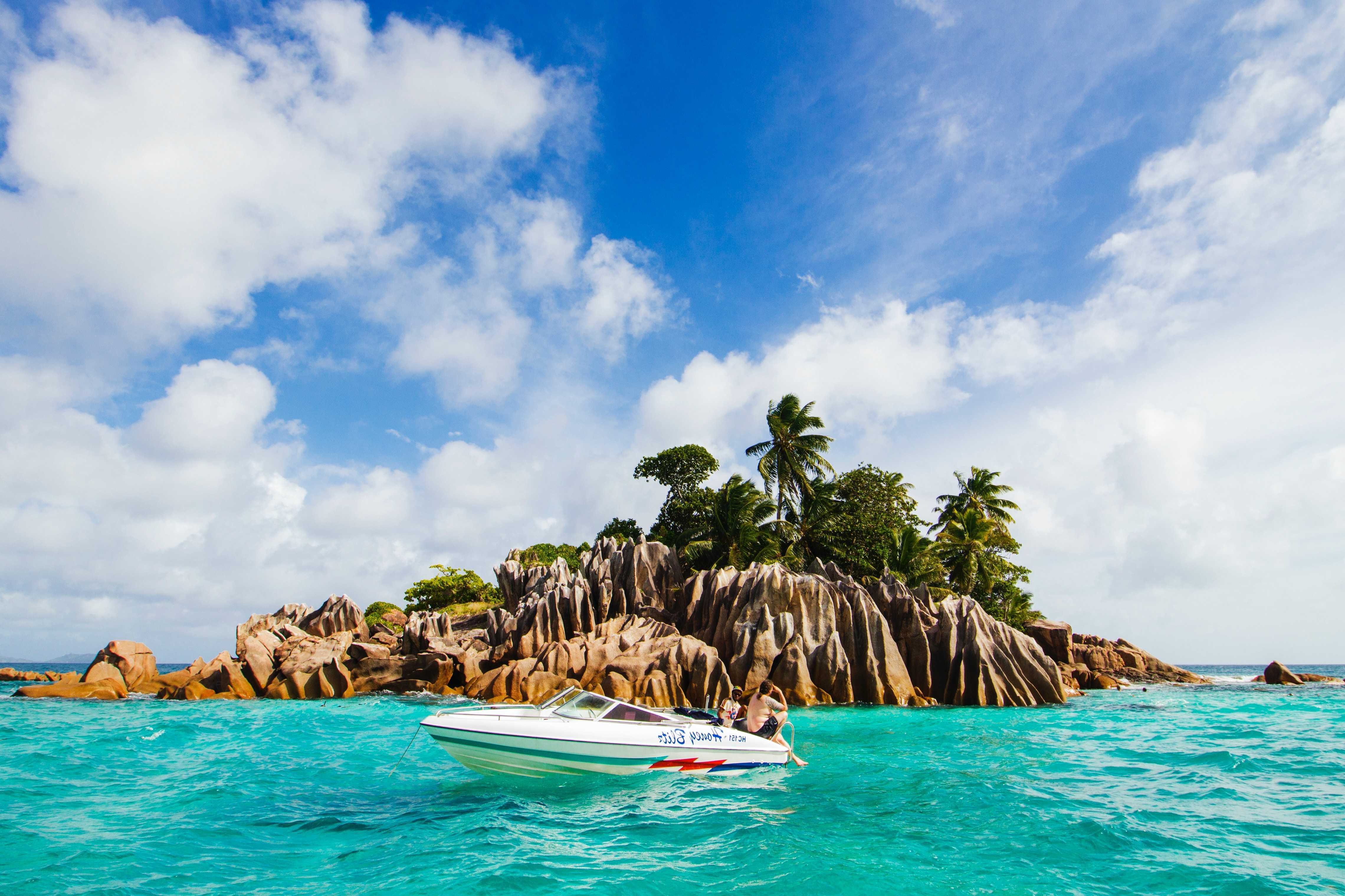 scene view of seychelles